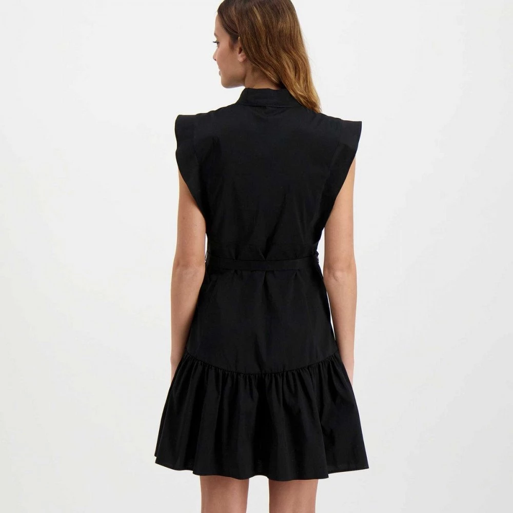 EMME MARELLA ABITO MANICA AD ALETTA OREGON DONNA Nero 6 EMME MARELLA ABITO MANICA AD ALETTA OREGON DONNA Nero - immagine 4