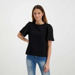EMME MARELLA T-SHIRT MANICA SANGALLO PANAMA DONNA Nero 10 EMME MARELLA T-SHIRT MANICA SANGALLO PANAMA DONNA Nero -Offerta Economica Novità emme marella panama t shirt manica sangallo panama donna casual donna 044644001 004 4