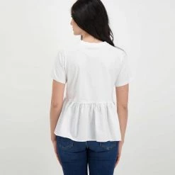 EMME MARELLA T-SHIRT BALZA RACER DONNA Bianco -Offerta Economica Novità emme marella racer t shirt balza racer donna casual donna 044644401 001 4