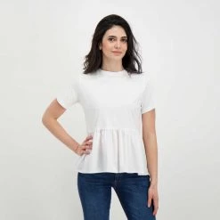 EMME MARELLA T-SHIRT BALZA RACER DONNA Bianco -Offerta Economica Novità emme marella racer t shirt balza racer donna casual donna 044644401 001 5