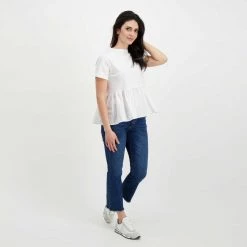 EMME MARELLA T-SHIRT BALZA RACER DONNA Bianco -Offerta Economica Novità emme marella racer t shirt balza racer donna casual donna 044644401 001 6