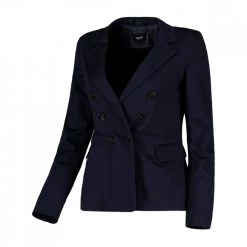 EMME MARELLA BLAZER DOPPIO PETTO IN JERSEY RIDGE DONNA Blu