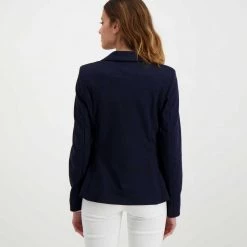 EMME MARELLA BLAZER DOPPIO PETTO IN JERSEY RIDGE DONNA Blu -Offerta Economica Novità emme marella ridge blazer doppio petto in jersey ridge donna giacconi donna 044645101 005 4