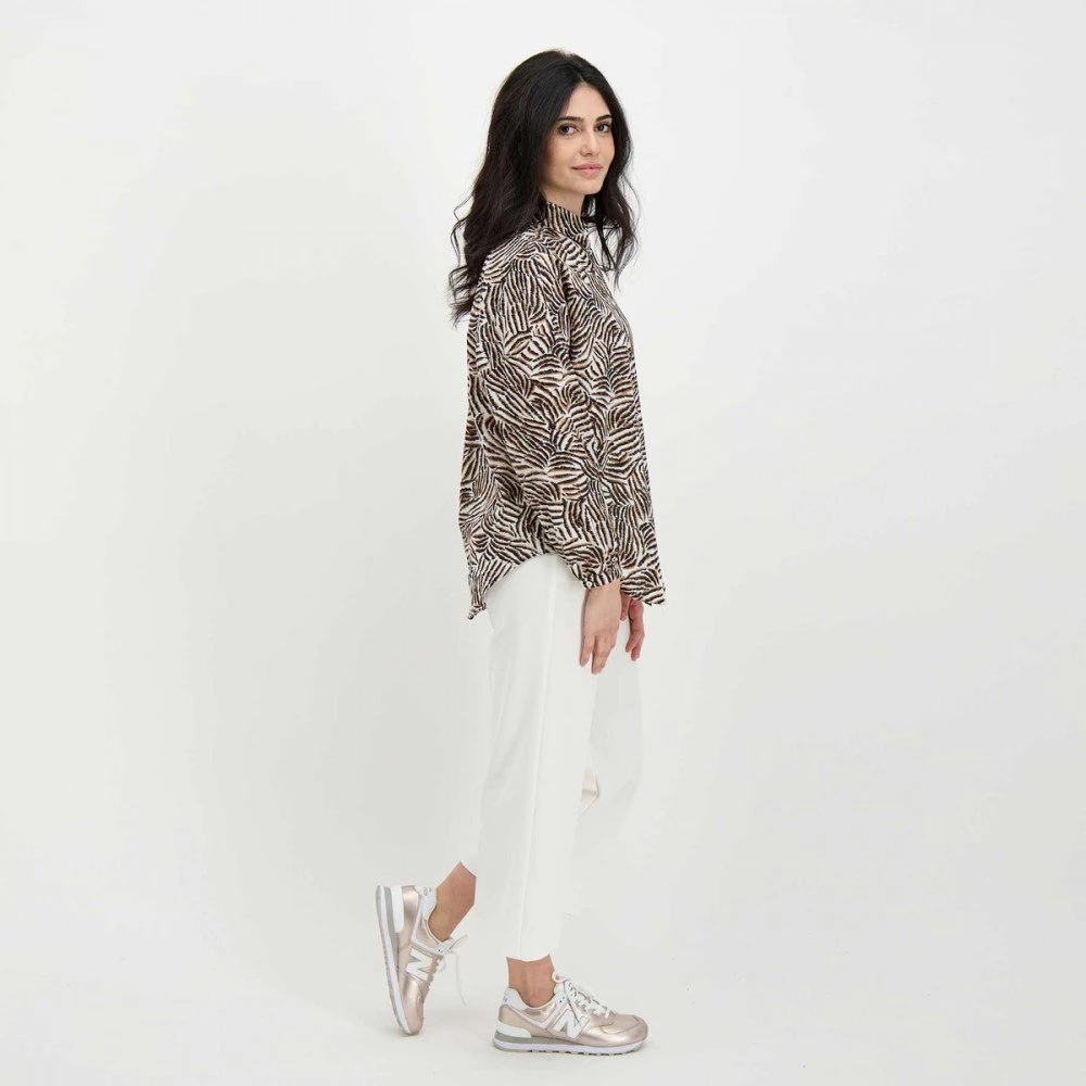 EMME MARELLA CAMICIA ROB DONNA Beige 8 EMME MARELLA CAMICIA ROB DONNA Beige - immagine 6