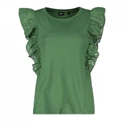 EMME MARELLA T-SHIRT CON ROUCHES SANGALLO ROYAL DONNA Verde