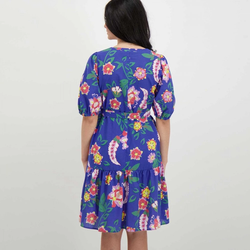 EMME MARELLA ABITO MANICA BALLON CON CINTURA SCIOVIA DONNA Viola 6 EMME MARELLA ABITO MANICA BALLON CON CINTURA SCIOVIA DONNA Viola - immagine 4