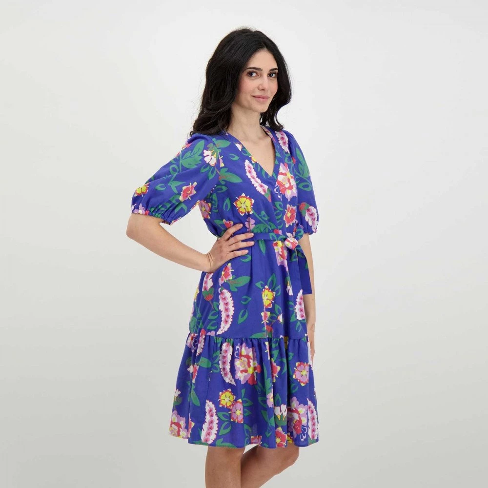 EMME MARELLA ABITO MANICA BALLON CON CINTURA SCIOVIA DONNA Viola 7 EMME MARELLA ABITO MANICA BALLON CON CINTURA SCIOVIA DONNA Viola - immagine 5