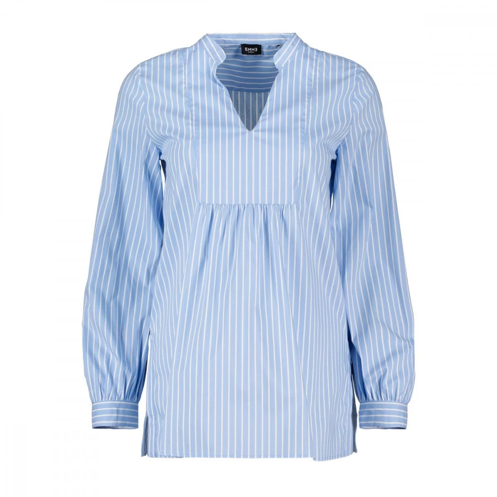 EMME MARELLA CAMICIA SCOLLO A V TOPAZIO DONNA Azzurro, Bianco 3 EMME MARELLA CAMICIA SCOLLO A V TOPAZIO DONNA Azzurro, Bianco