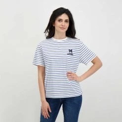 EMME MARELLA T-SHIRT ZULIA DONNA Bianco, Blu -Offerta Economica Novità emme marella zulia t shirt zulia donna casual donna 044646901 004 5