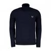FRED PERRY MAGLIONE DOLCEVITA IN LANA E COTONE Blu -Offerta Economica Novità fred perry k9552 maglione dolcevita in lana e cotone casual uomo 041520501 608 1