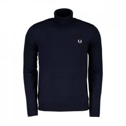 FRED PERRY MAGLIONE DOLCEVITA IN LANA E COTONE Blu