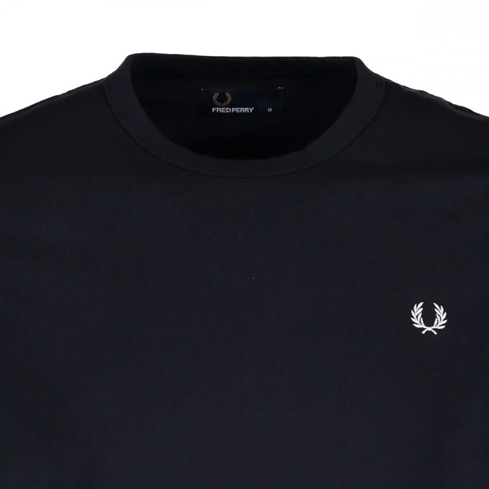 FRED PERRY T-SHIRT BASIC RINGER Blu 4 FRED PERRY T-SHIRT BASIC RINGER Blu - immagine 2