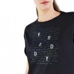 FREDDY T-SHIRT BASIC COTTON SCRITTE DONNA Nero 9 FREDDY T-SHIRT BASIC COTTON SCRITTE DONNA Nero -Offerta Economica Novità freddy s2wbct7 t shirt basic cotton scritte donna sport style donna 045252201 n 4