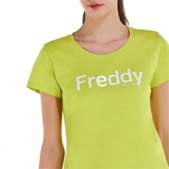 FREDDY T-SHIRT SCRITTA DONNA Giallo 9 FREDDY T-SHIRT SCRITTA DONNA Giallo -Offerta Economica Novità freddy s2wtrt1 t shirt scritta donna sport style donna 045253101 d31w 4
