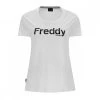FREDDY T-SHIRT SCRITTA DONNA Bianco -Offerta Economica Novità freddy s2wtrt1 t shirt scritta donna sport style donna 045253501 wn 1