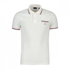 GANT POLO 3-COL TIPPING PIQUE Bianco