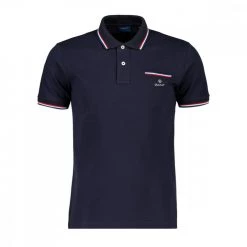 GANT POLO 3-COL TIPPING PIQUE Blu