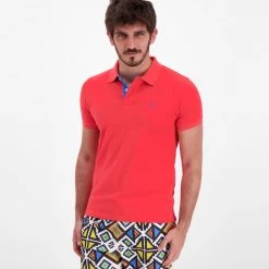 GANT Polo Collo E Logo A Contrasto Rosso -Offerta Economica Novità gant 252105 polo collo e logo a contrasto casual uomo 038192301 648 5