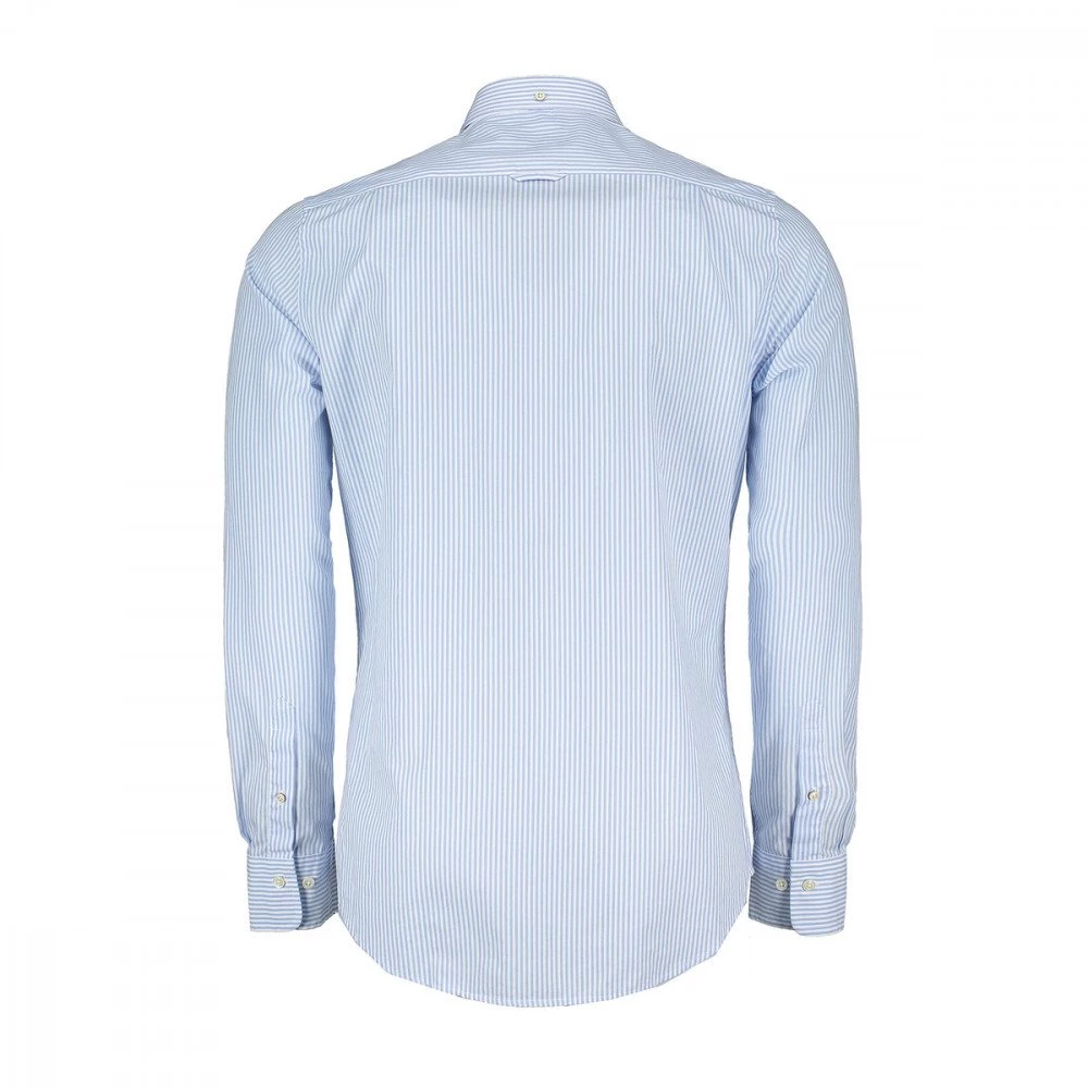 GANT CAMICIA IN BROADCLOTH A RIGHE BANKER Azzurro 4 GANT CAMICIA IN BROADCLOTH A RIGHE BANKER Azzurro - immagine 2