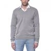 GANT Maglione Scollo V Basico Grigio 2 GANT Maglione Scollo V Basico Grigio -Offerta Economica Novità gant 83072 maglione scollo v basico grigio casual uomo 021820001 93 1
