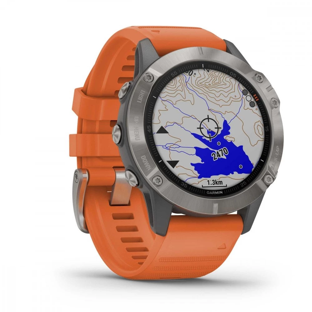 GARMIN FENIX 6 SAPPHIRE Arancio 5 GARMIN FENIX 6 SAPPHIRE Arancio - immagine 3