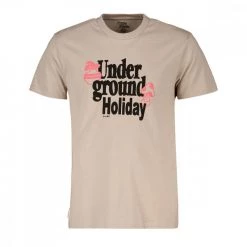 GLOBE T-SHIRT UNDEGROUND HOLIDAY Beige