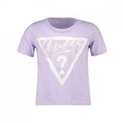 GUESS T-SHIRT CROP LOGO BAMBINA Viola