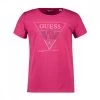 GUESS T-SHIRT LOGO STRASS BAMBINA Fucsia