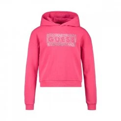 GUESS FELPA CON CAPPUCCIO LOGO BAMBINA Fucsia