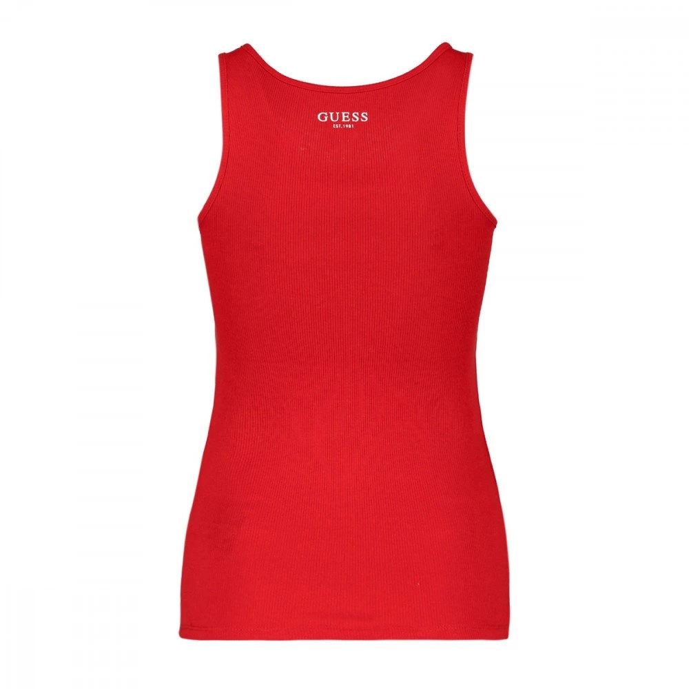 GUESS CANOTTA LOGO STRASS DONNA Rosso 4 GUESS CANOTTA LOGO STRASS DONNA Rosso - immagine 2