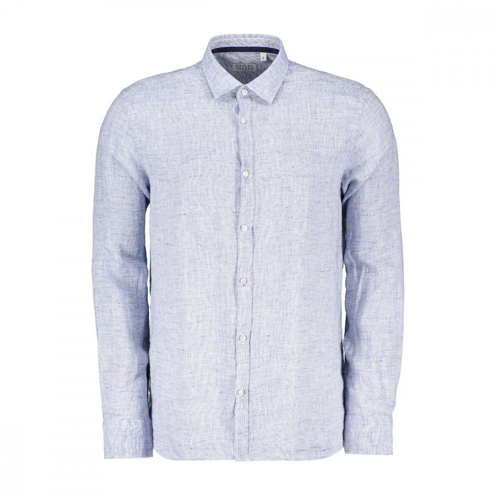 HANG ON CAMICIA IN LINO COLLO FRANCESE Azzurro 3 HANG ON CAMICIA IN LINO COLLO FRANCESE Azzurro