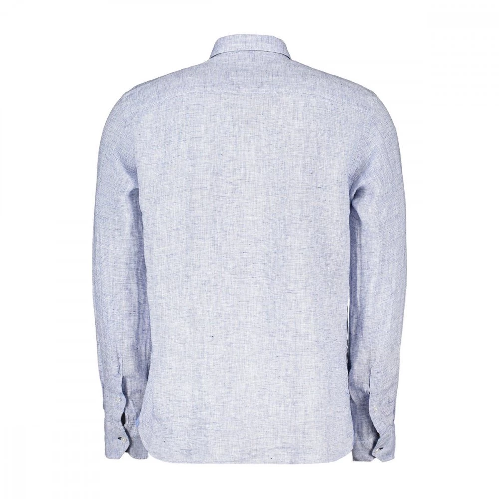 HANG ON CAMICIA IN LINO COLLO FRANCESE Azzurro 4 HANG ON CAMICIA IN LINO COLLO FRANCESE Azzurro - immagine 2
