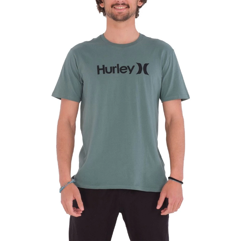 HURLEY T-SHIRT EVERYDAY WASHEDED SEASONAL OAO SOLID Verde 3 HURLEY T-SHIRT EVERYDAY WASHEDED SEASONAL OAO SOLID Verde