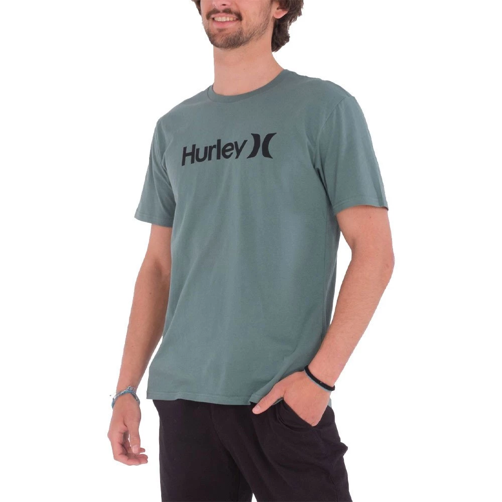 HURLEY T-SHIRT EVERYDAY WASHEDED SEASONAL OAO SOLID Verde 4 HURLEY T-SHIRT EVERYDAY WASHEDED SEASONAL OAO SOLID Verde - immagine 2