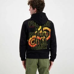 IUTER FELPA CON CAPPUCCIO STAY ALIVE Nero 11 IUTER FELPA CON CAPPUCCIO STAY ALIVE Nero -Offerta Economica Novità iuter 22sish35 felpa con cappuccio stay alive street style uomo 044739201 black 4