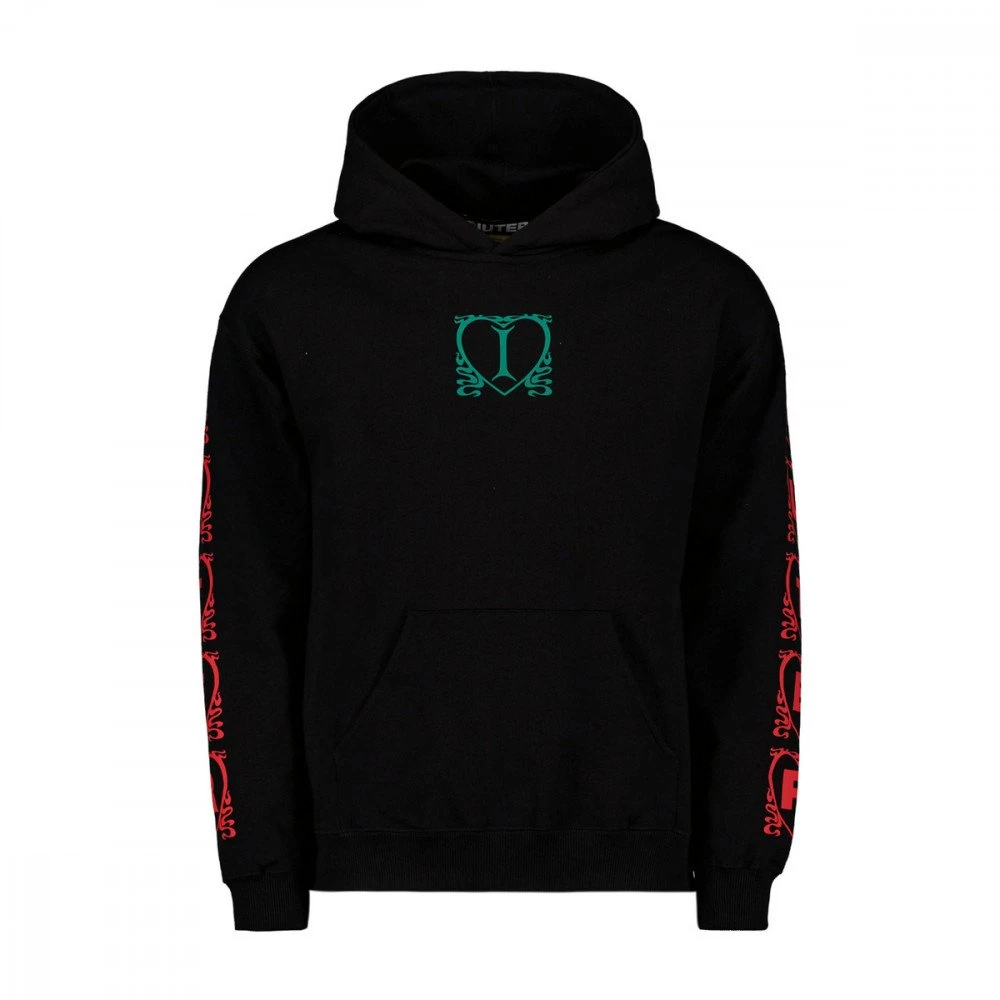 IUTER FELPA CON CAPPUCCIO LOVELY Nero 3 IUTER FELPA CON CAPPUCCIO LOVELY Nero