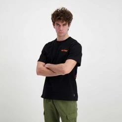 IUTER T-SHIRT DOUBLE LOGO Nero -Offerta Economica Novità iuter 22sits02 t shirt double logo street style uomo 044750701 black 5