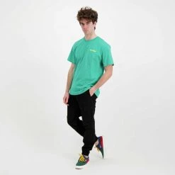 IUTER T-SHIRT DOUBLE LOGO Verde -Offerta Economica Novità iuter 22sits02 t shirt double logo street style uomo 044750801 eme 6