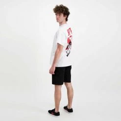 IUTER T-SHIRT STENCIL Bianco -Offerta Economica Novità iuter 22sits32 t shirt stencil street style uomo 044752301 white 6