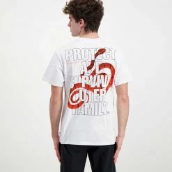 IUTER T-SHIRT STAY ALIVE Bianco -Offerta Economica Novità iuter 22sits35 t shirt stay alive street style uomo 044739501 white 4