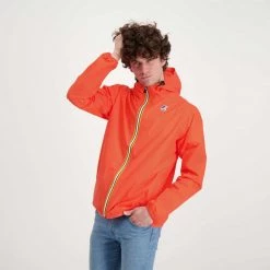 K-WAY GIACCA CLAUDE LE VRAI 3.0. UNISEX Arancio -Offerta Economica Novità k way k004bd0 giacca claude le vrai 3 0 unisex giacconi uomo 045341601 414 5