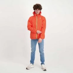 K-WAY GIACCA CLAUDE LE VRAI 3.0. UNISEX Arancio -Offerta Economica Novità k way k004bd0 giacca claude le vrai 3 0 unisex giacconi uomo 045341601 414 6