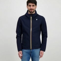 K-WAY GIACCA JACK BONDED JERSEY Blu -Offerta Economica Novità k way k007lv0 giacca jack bonded jersey giacconi uomo 045341801 k89 3