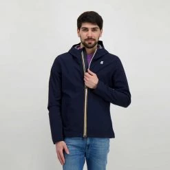 K-WAY GIACCA JACK BONDED JERSEY Blu -Offerta Economica Novità k way k007lv0 giacca jack bonded jersey giacconi uomo 045341801 k89 5