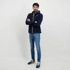 K-WAY GIACCA JACK BONDED JERSEY Blu -Offerta Economica Novità k way k007lv0 giacca jack bonded jersey giacconi uomo 045341801 k89 6