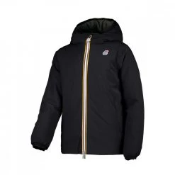 K-WAY PIUMINO JACQUES WARM DOUBLE BAMBINO Nero, Verde
