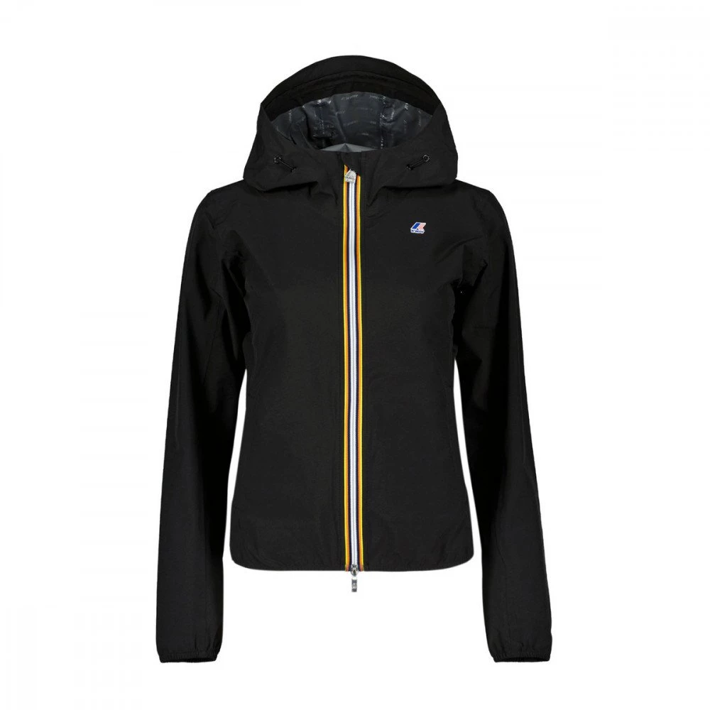 K-WAY GIACCA CON CAPPUCCIO LILY STRETCH DOT DONNA Nero 4 K-WAY GIACCA CON CAPPUCCIO LILY STRETCH DOT DONNA Nero - immagine 2