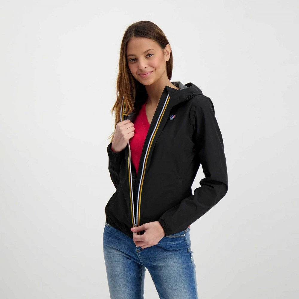 K-WAY GIACCA CON CAPPUCCIO LILY STRETCH DOT DONNA Nero 7 K-WAY GIACCA CON CAPPUCCIO LILY STRETCH DOT DONNA Nero - immagine 5
