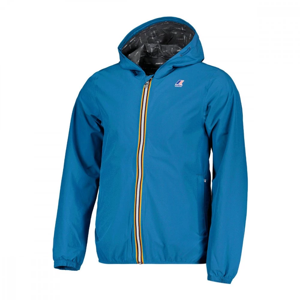 K-WAY GIACCA CAPPUCCIO JACK STRETCH DOT Azzurro 3 K-WAY GIACCA CAPPUCCIO JACK STRETCH DOT Azzurro