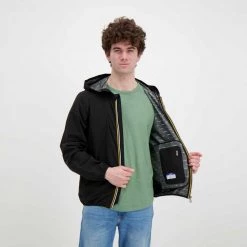 K-WAY GIACCA CAPPUCCIO JACK STRETCH DOT Nero -Offerta Economica Novità k way k31126w giacca cappuccio jack stretch dot giacconi uomo 045343201 usy 5